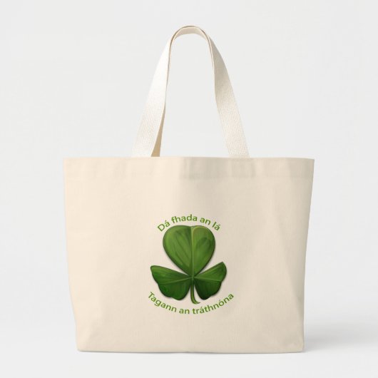 Hoe lang de dag ook is, de avond komt. grote tote bag (Voorkant)