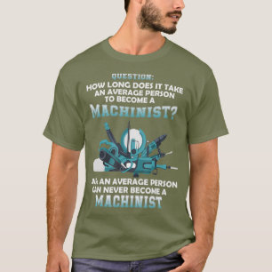 Hoe lang duurt het voor een gemiddelde persoon t-shirt