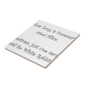 Hoe lang is Alice voor eeuwig? Tegeltje (Zijkant)