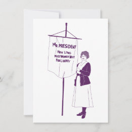 Hoe lang moeten vrouwen wachten op vrijheid notitiekaartje