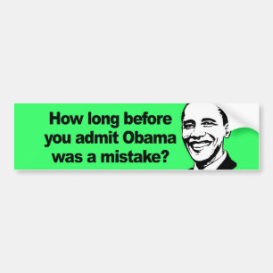 HOE LANG VOORDAT JE TOEGEVOEGD HAD, was Obama een Bumpersticker