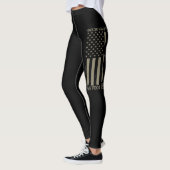 Hoe lang was ik in het leger, vijf meter elf? leggings (Links)