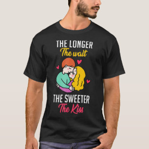Hoe langer het wachten duurt, des te meer zweet de t-shirt