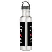 Hoe langer ik dans, hoe minder ik weet Quote Waterfles (Achterkant)