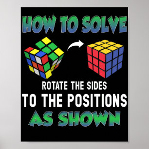 Hoe Leg Je Een Puzzelkubus Op Te Lossen Poster