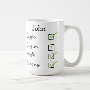 Hoe leuk ik mijn koffiegepersonaliseerde moug vind koffiemok