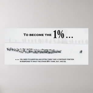 Hoe lid te worden van de exclusieve 1% Club Poster