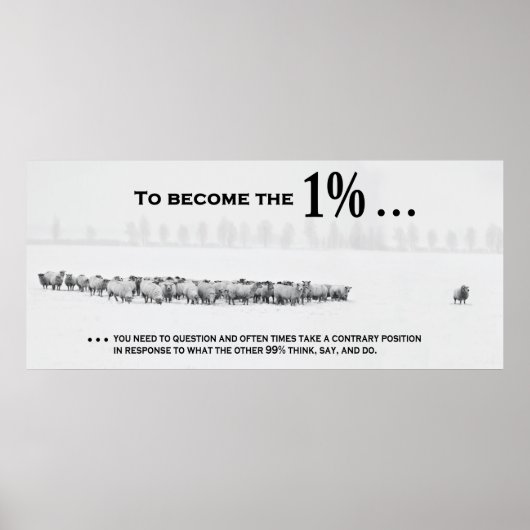 Hoe lid te worden van de exclusieve 1% Club Poster (Voorkant)