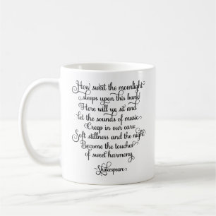 Hoe lief de maanlamp, Shakespeare Quote Koffiemok