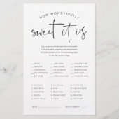 Hoe lief het is Baby shower Snoep gissen spel Flyer (Voorkant)