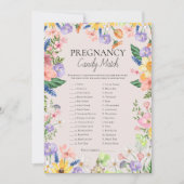 Hoe lief het is zwangerschap Snoep Match Game Kaar Kaart (Voorkant)