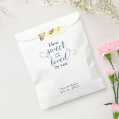 Hoe lief is het bruiloft gunst behandelen tassen bedankzakje (Gezegeld)