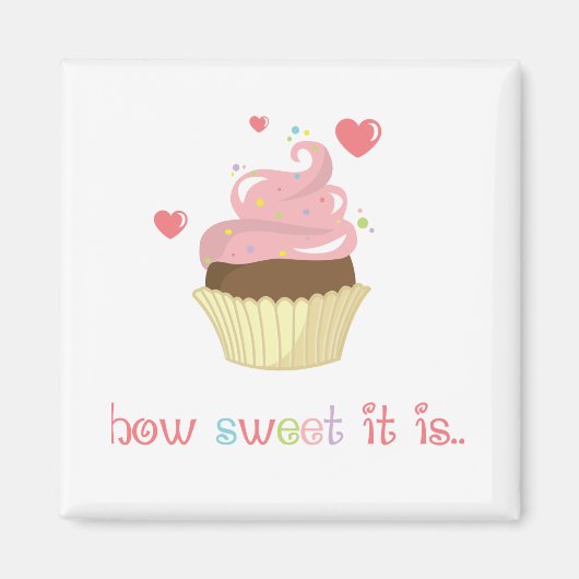 Hoe lief is het cupcake magneet (Voorkant)