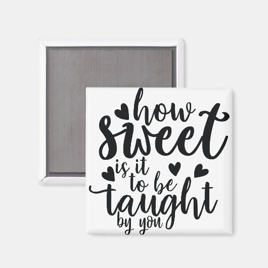 hoe lief is het dat je moet leren ? magneet (Voorkant / Achterkant)