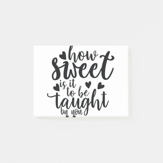 hoe lief is het dat je moet leren ? post-it® notes (Voorkant)