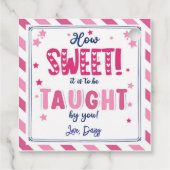 Hoe lief is het om te worden onderwezen Valentijn  Bedankjes Labels (Achterkant)