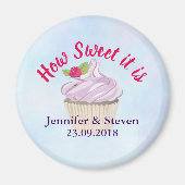 Hoe lief is het roze cupcake Weddenschap? Magneet (Voorkant)