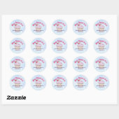 Hoe lief is het roze cupcake Weddenschap? Ronde Sticker (Vel)