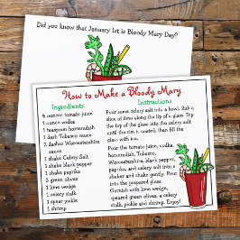 Hoe maak je een Bloody Mary Recipe Card Briefkaart