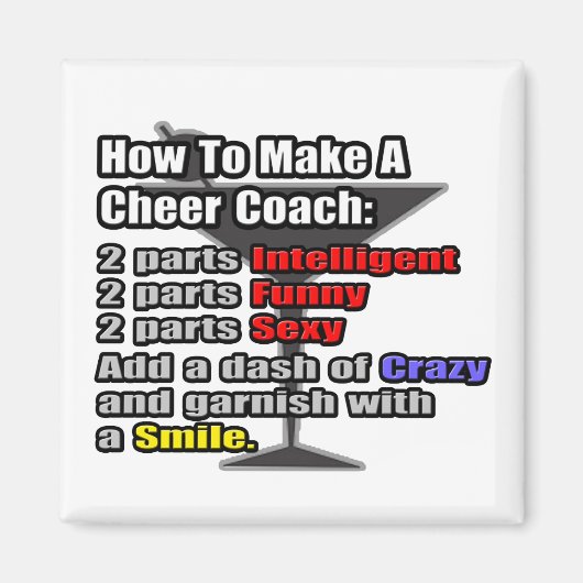 Hoe maak je een Cheer Coach Magneet (Voorkant)
