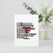 Hoe maak je een drama leraar briefkaart (Staand voorkant)