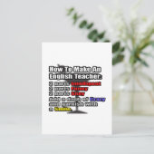 Hoe maak je een leraar Engels Briefkaart (Staand voorkant)