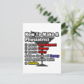 Hoe maak je een natuurkundige .. grappig briefkaart (Staand voorkant)