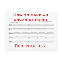 Hoe maak je een organist gelukkig briefkaart?