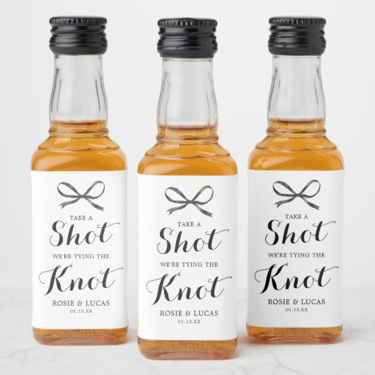 Hoe maak je een Shot Wedding Engagement Party Likeurfles Etiket (Flessen)