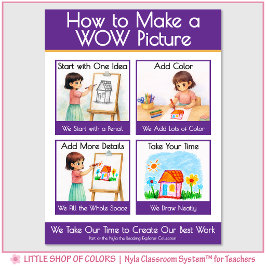Hoe maak je een WOW-foto-ankerkaart voor kinderen Poster