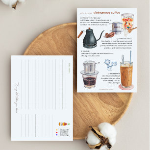Hoe maak je Vietnamese Briefkaart met melkkoffie?