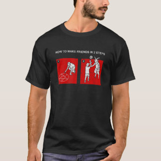 Hoe maak je vrienden in 2 stappen Gothic satan Emo T-shirt