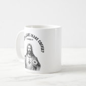 Hoe maakt Jezus koffie? Hij hebrewt het Koffiemok (Voorkant links)