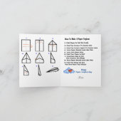 Hoe maakt u een papieren Wenskaart van het vliegtu Kaart (Binnen)