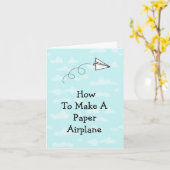 Hoe maakt u een papieren Wenskaart van het vliegtu Kaart (Gele Bloem)