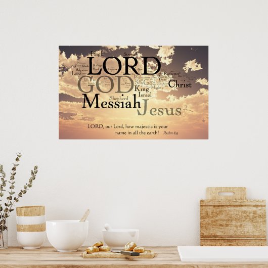 Hoe Majestic Jouw naam is Poster (Keuken)