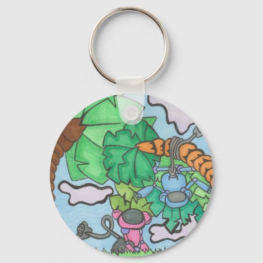 Hoe maken ze apen? sleutelhanger (Voorkant)