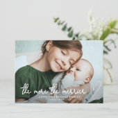 Hoe meer de aankondiging van de feestelijke feestd (Staand voorkant)