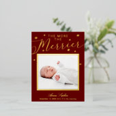 Hoe meer de aankondiging van de feestelijke feestd (Staand Voorkant)