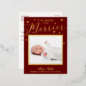 Hoe meer de aankondiging van de feestelijke feestd (Voorkant / Achterkant)