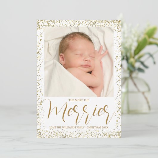 Hoe meer de aankondiging van de feestelijke feestd (Staand voorkant)