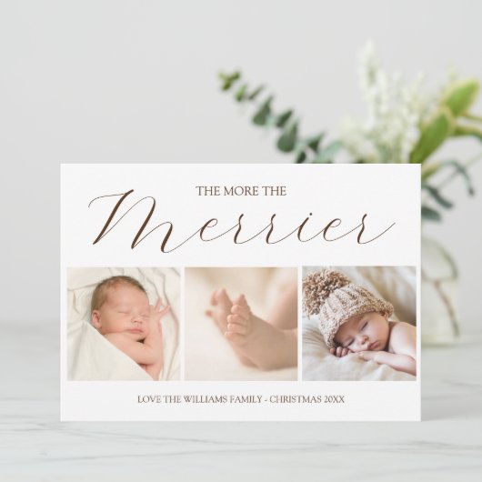 Hoe meer de aankondiging van de feestelijke feestd (Staand voorkant)