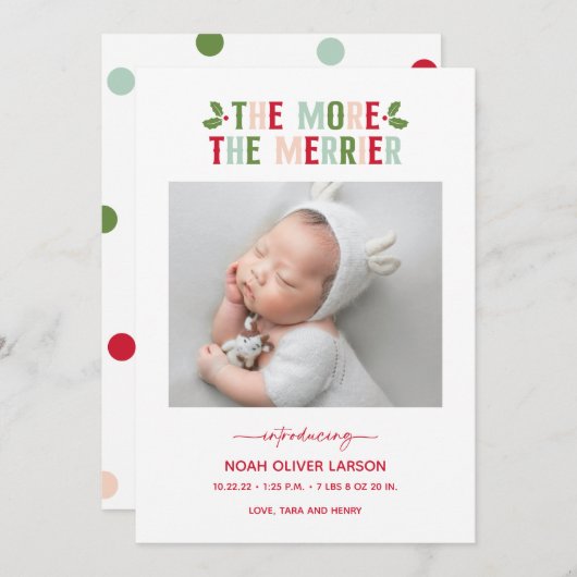 Hoe meer de aankondiging van de geboorte van de fe (Voorkant / Achterkant)