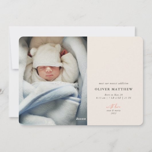 Hoe meer de aankondiging van de geboorte van Merri (Achterkant)