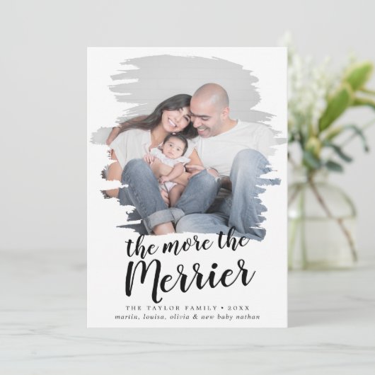 Hoe meer de aankondiging van de Merrier Birth (Staand voorkant)