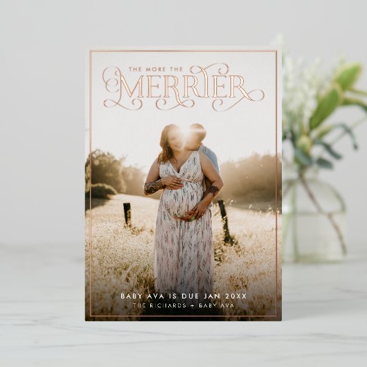 Hoe meer de aankondiging van de zwangerschap van d (Staand Voorkant)