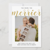 hoe meer de feestelijke baby van kerstmis feestdagenkaart (Voorkant)