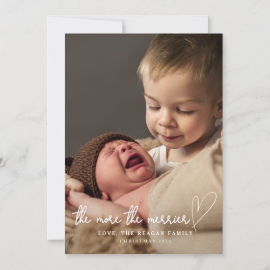 Hoe meer de kerstfoto van Merrier Aankondiging (Voorkant)