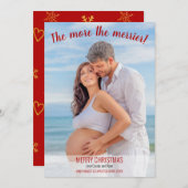 Hoe meer de kerstfoto van Merrier? Feestdagenkaart (Voorkant / Achterkant)