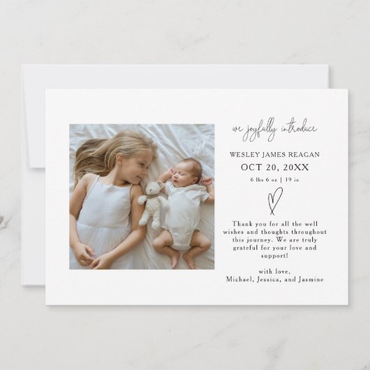 Hoe meer de kerstfoto's van Merrier Aankondiging (Achterkant)